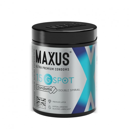 Гладкие презервативы Maxus G spot с двойной спиралью - 15 шт. - Maxus - купить с доставкой в Нефтекамске