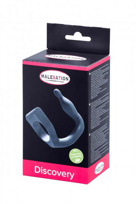 Эрекционное кольцо с вибровтулкой Discovery - MALESATION - в Нефтекамске купить с доставкой
