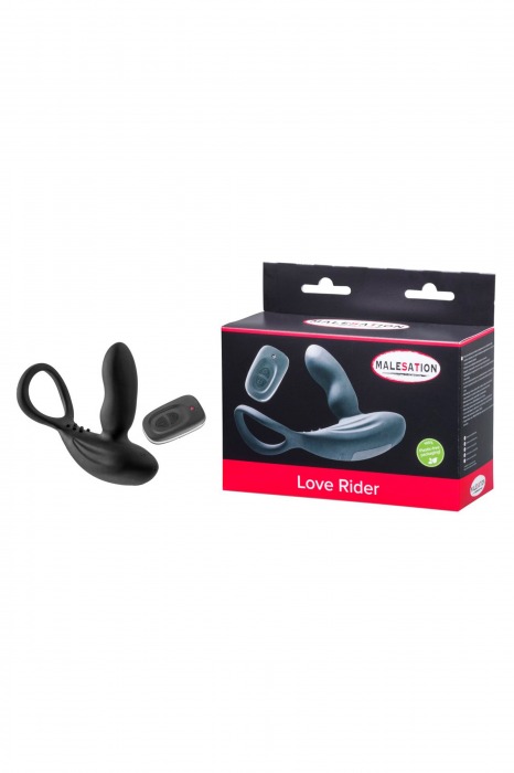Стимулятор простаты с эрекционным кольцом Love Rider - MALESATION - в Нефтекамске купить с доставкой