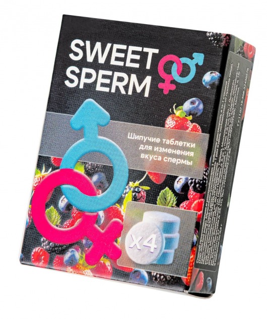 Шипучие таблетки для мужчин Sweet Sperm для изменения вкуса спермы (4 шт. по 0,5 гр.) - Капиталпродукт - купить с доставкой в Нефтекамске