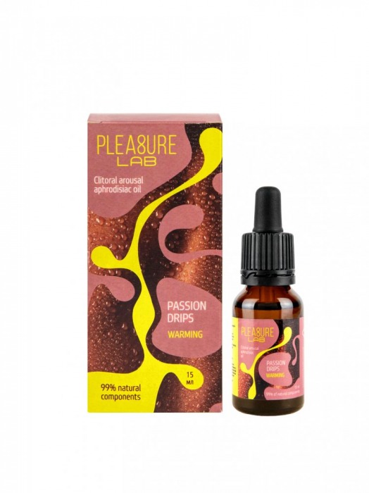 Капли с согревающим эффектом Passion Drips Warming - 15 мл. - Pleasure Lab - купить с доставкой в Нефтекамске