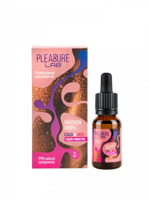 Жидкий вибратор Passion Drips Cold n Hot - 15 мл. - Pleasure Lab - купить с доставкой в Нефтекамске