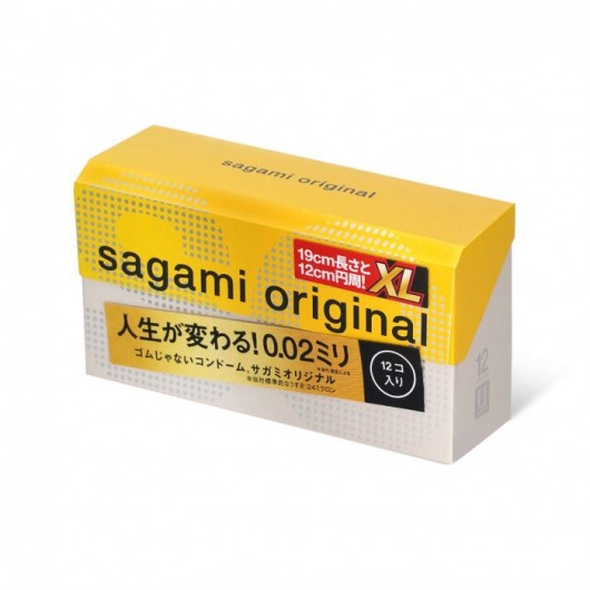 Презервативы увеличенного размера Sagami Original 0.02 XL-size - 12 шт. - Sagami - купить с доставкой в Нефтекамске