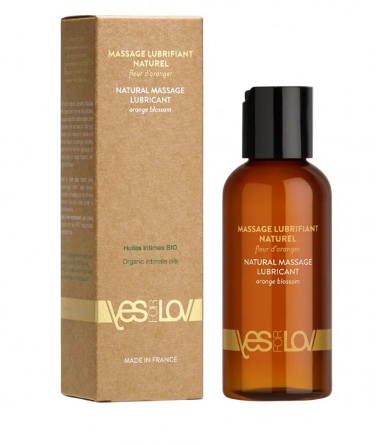 Натуральная массажная смазка Natural Lubricant Orange Blossom - 100 мл. - YESforLOV - купить с доставкой в Нефтекамске