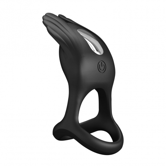 Черное перезаряжаемое виброкольцо на пенис Silas - Baile - в Нефтекамске купить с доставкой