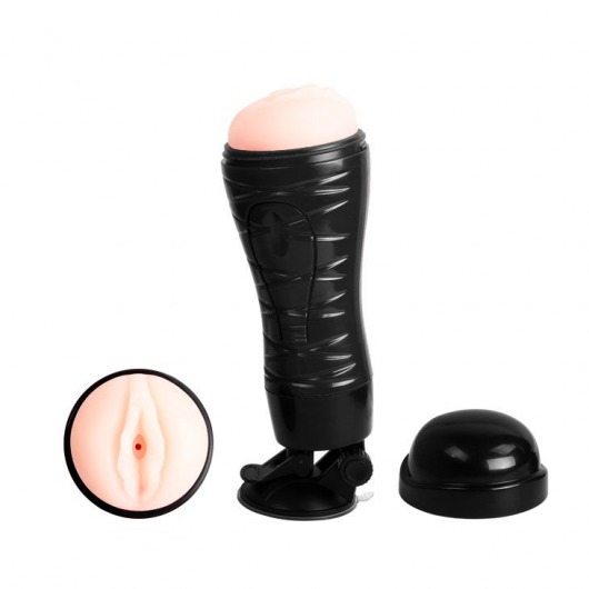 Мастурбатор-вагина Flora с присоской в основании - Baile - в Нефтекамске купить с доставкой