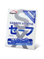 Презерватив Sagami Xtreme Ultrasafe с двойным количеством смазки - 1 шт. - Sagami - купить с доставкой в Нефтекамске