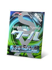 Презерватив Sagami Xtreme Mint с ароматом мяты - 1 шт. - Sagami - купить с доставкой в Нефтекамске