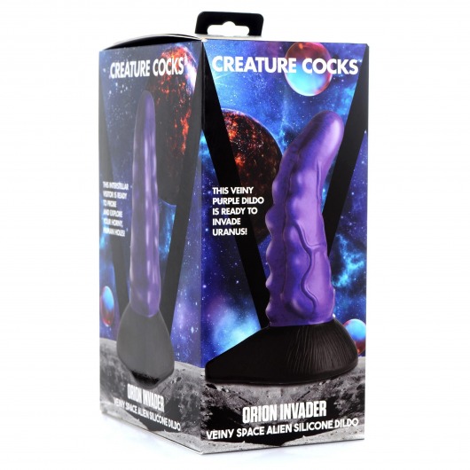 Фантазийный фаллоимитатор Orion Invader Veiny Space Alien Silicone Dildo - 18,4 см. - XR Brands