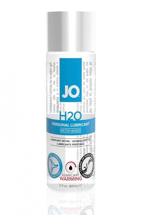 Возбуждающий лубрикант на водной основе JO Personal Lubricant H2O Warming - 60 мл. - System JO - купить с доставкой в Нефтекамске