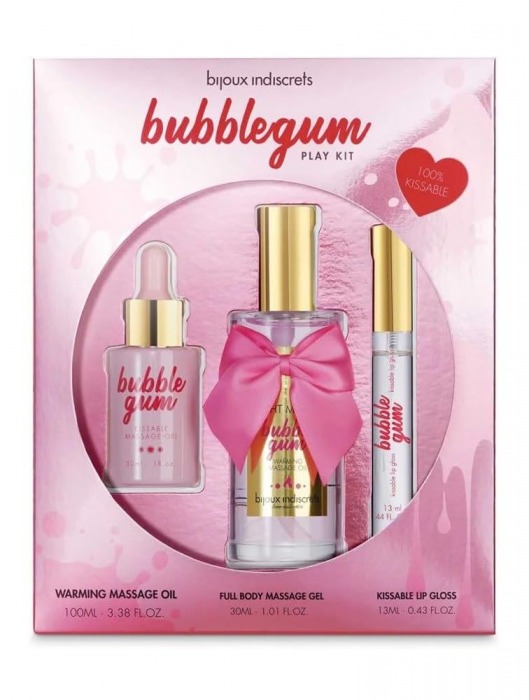 Набор средств для массажа и ласк Bubblegum Play Kit - Bijoux Indiscrets - купить с доставкой в Нефтекамске