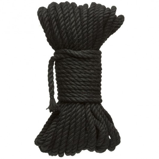 Черная верёвка для связывания и фиксации Bind Tie - 15,24 м. - Doc Johnson - купить с доставкой в Нефтекамске