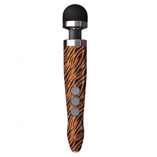 Беспроводной wand-вибратор Doxy Die Cast 3R с тигровым принтом на рукояти - 28 см. - Doxy в Нефтекамске Беспроводной wand-вибратор Doxy Die Cast 3R с тигровым принтом на рукояти - 28 см. - Doxy