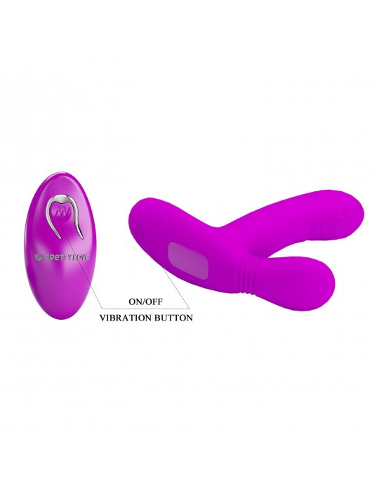 Лиловый стимулятор Geri с подвижным хвостиком - Baile