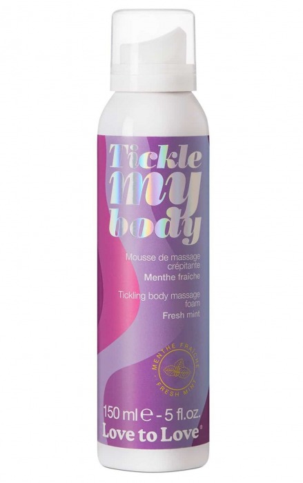 Массажная хрустящая пенка Tickle My Body Fresh Mint с ароматом мяты - 150 мл. - Love to Love - купить с доставкой в Нефтекамске