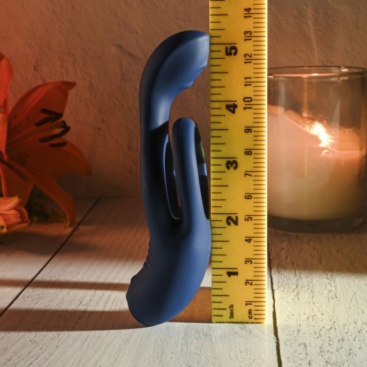 Синее эрекционное виброкольцо с двойным подхватом мошонки Ring Around The Rosy - Zero Tolerance - в Нефтекамске купить с доставкой