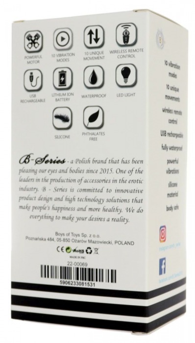 Черный массажер простаты с вибрацей и возвратно-поступательными движениями - Boys of Toys - в Нефтекамске купить с доставкой