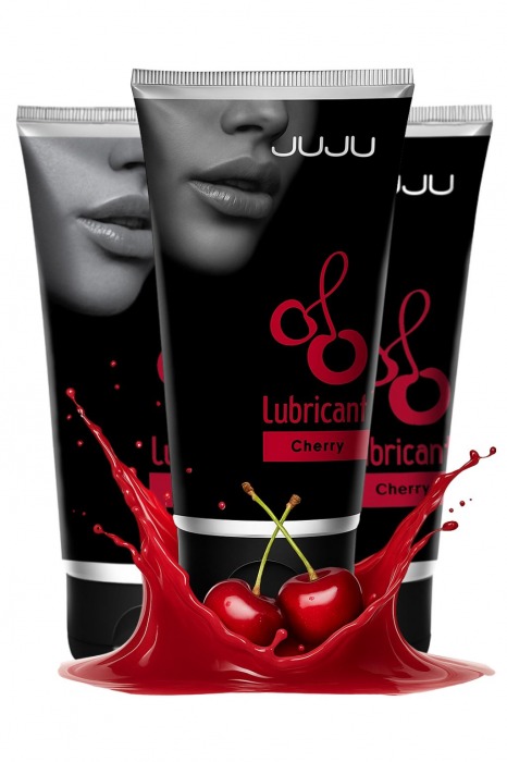 Набор из 3 съедобных лубрикантов JUJU со вкусом вишни - JuJu - купить с доставкой в Нефтекамске Набор из 3 съедобных лубрикантов JUJU со вкусом вишни - JuJu - купить с доставкой в Нефтекамске