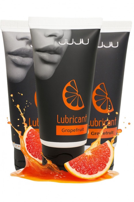 Набор из 3 съедобных лубрикантов JUJU со вкусом грейпфрута - JuJu - купить с доставкой в Нефтекамске