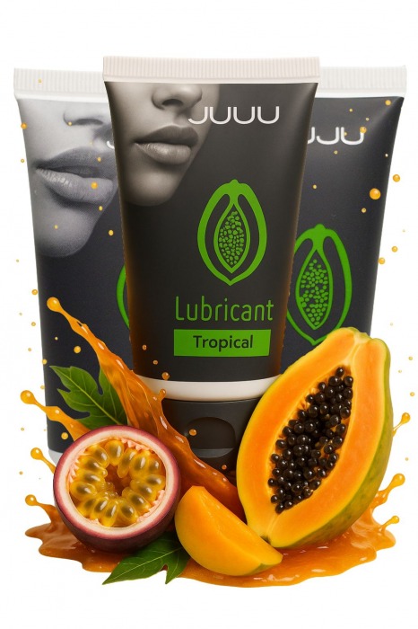 Набор из 3 съедобных лубрикантов JUJU со вкусом тропических фруктов - JuJu - купить с доставкой в Нефтекамске Набор из 3 съедобных лубрикантов JUJU со вкусом тропических фруктов - JuJu - купить с доставкой в Нефтекамске