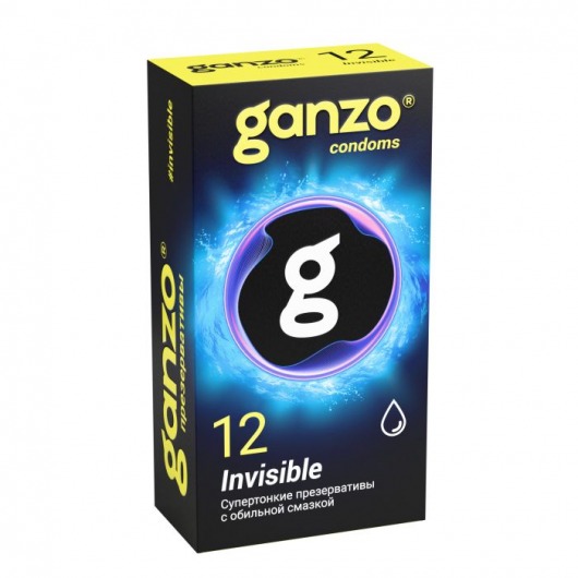 Супертонкие презервативы Ganzo Invisible - 12 шт. - Ganzo - купить с доставкой в Нефтекамске