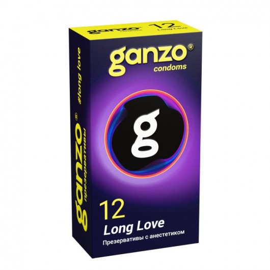 Презервативы с анестетиком для продления удовольствия Ganzo Long Love - 12 шт. - Ganzo - купить с доставкой в Нефтекамске