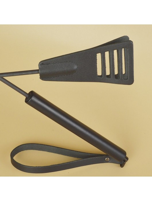 Черный кожаный стек «Сириус» - 60 см. - Sitabella - купить с доставкой в Нефтекамске