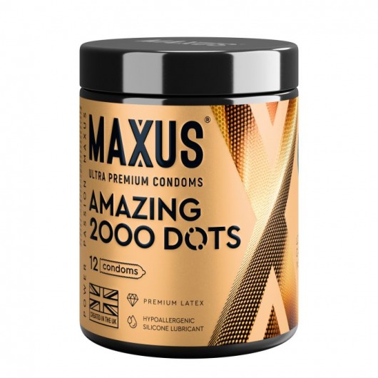 Точечные презервативы MAXUS 2000 Amazing Dots с железным кейсом - 12 шт. - Maxus - купить с доставкой в Нефтекамске