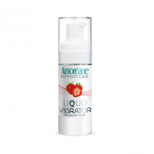 Жидкий вибратор со вкусом клубники Amoreane Strawberry - 30 мл. - Amoreane - купить с доставкой в Нефтекамске
