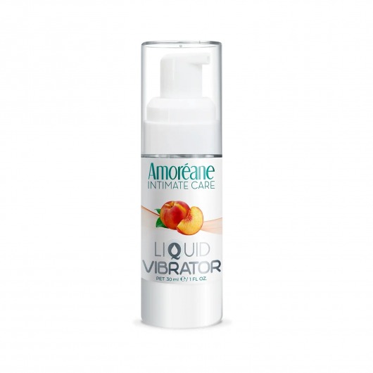 Жидкий вибратор со вкусом персика Amoreane Peach - 30 мл. - Amoreane - купить с доставкой в Нефтекамске