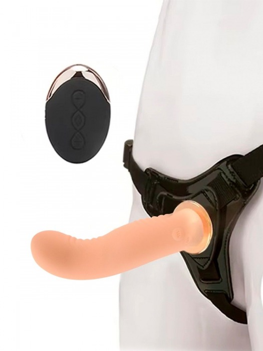 Женский вибрострапон со съемной насадкой и пультом ДУ - Erokay - купить с доставкой в Нефтекамске