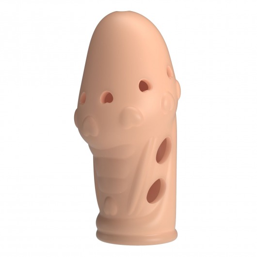 Телесная насадка на пенис Booker - 8 см. - Baile - в Нефтекамске купить с доставкой