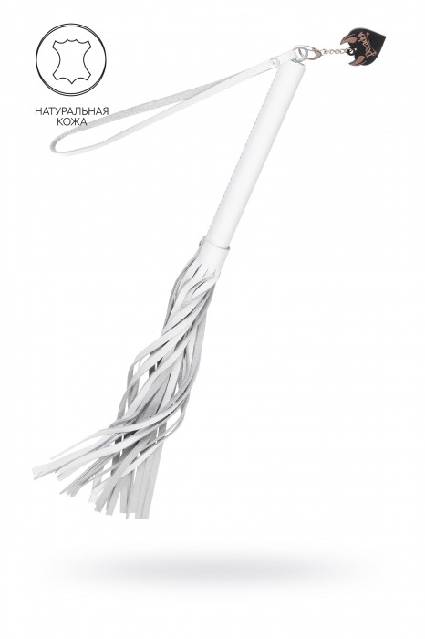 Белая кожаная плеть - 50 см. - Pecado - купить с доставкой в Нефтекамске