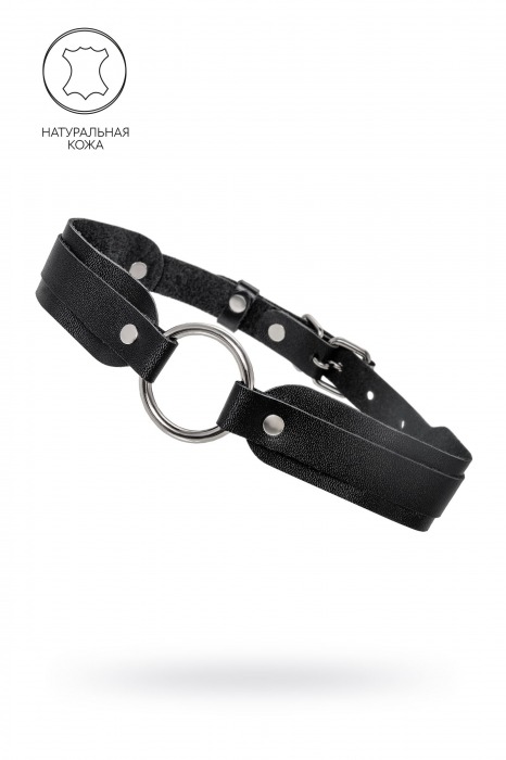 Черный кожаный чокер-ошейник со скруглёнными углами - Pecado - купить с доставкой в Нефтекамске