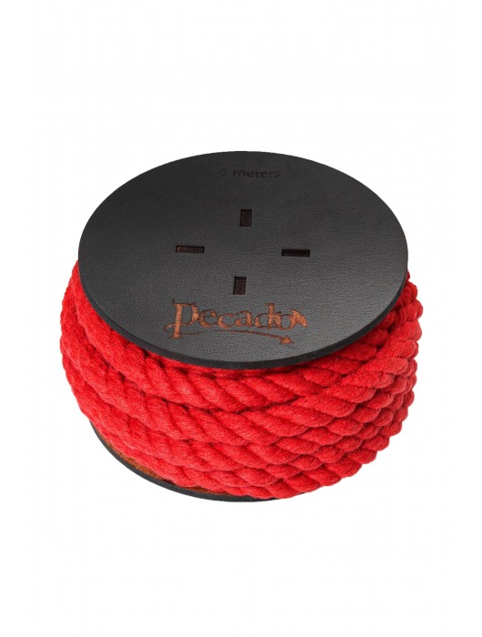Красная веревка для шибари на катушке - 5 м. - Pecado - купить с доставкой в Нефтекамске