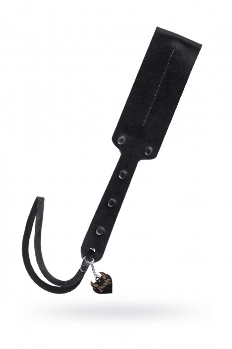 Черный кожаный пэддл - 32 см. - Pecado - купить с доставкой в Нефтекамске