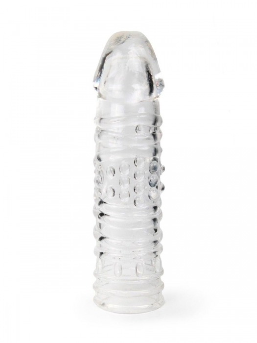 Прозрачная закрытая насадка на пенис - 17 см. - Sex Expert - в Нефтекамске купить с доставкой