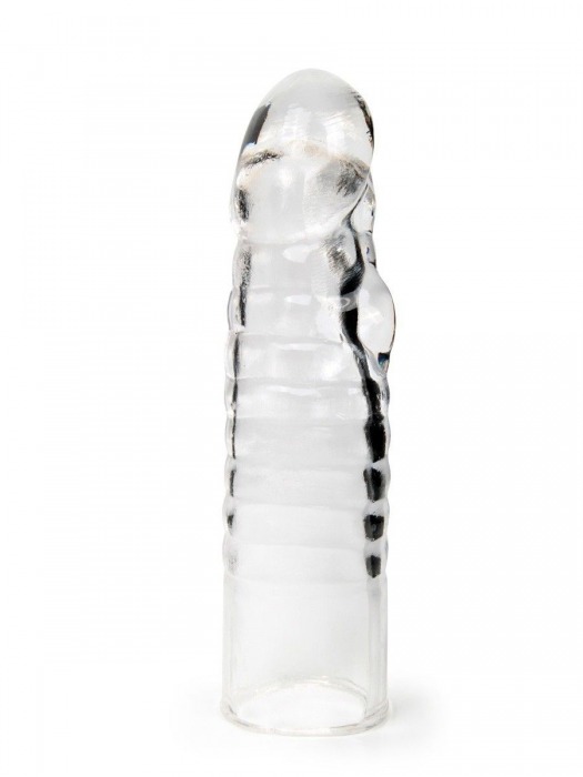 Прозрачная закрытая насадка на член - 15 см. - Sex Expert - в Нефтекамске купить с доставкой