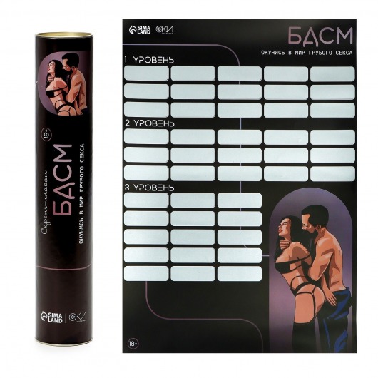 Плакат для двоих со скретч-слоем «БДСМ» - Сима-Ленд - купить с доставкой в Нефтекамске