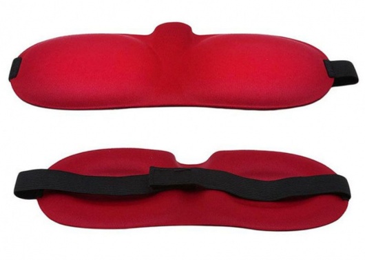 Красная глухая маска на резинке - Sitabella - купить с доставкой в Нефтекамске