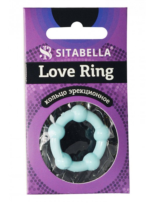 Цветное эрекционное кольцо Love Ring с бусинами - Sitabella - в Нефтекамске купить с доставкой