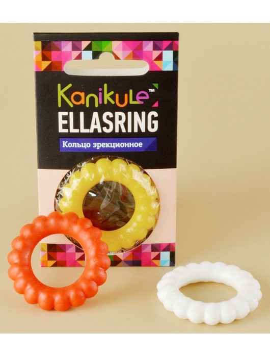 Цветное рельефное эрекционное кольцо Ellasring - Sitabella - в Нефтекамске купить с доставкой