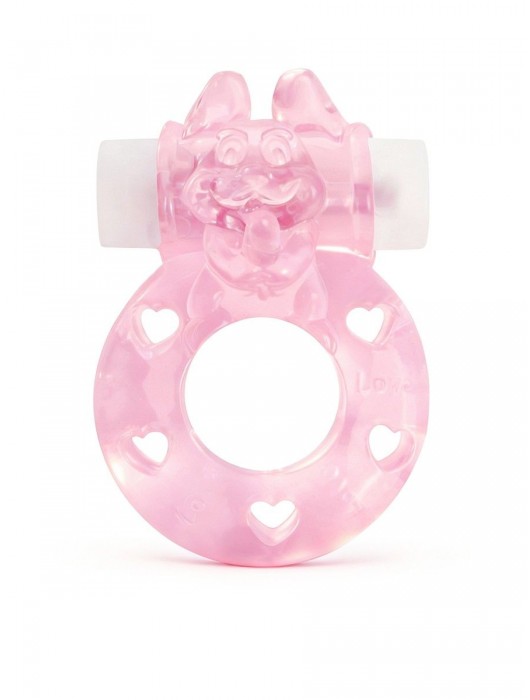 Розовое эрекционное виброкольцо в форме зайчика - 1137 - в Нефтекамске купить с доставкой
