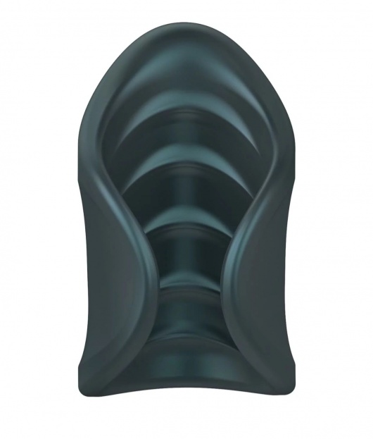 Серый сквозной мастурбатор с вибрацией Manwan Starter - Manwan - в Нефтекамске купить с доставкой