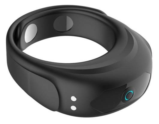 Черное эрекционное виброкольцо на ремешках - Boys of Toys - в Нефтекамске купить с доставкой