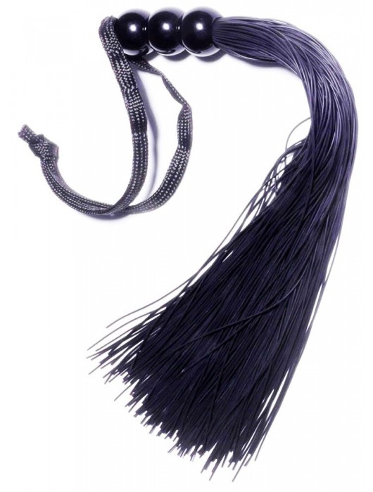 Черная силиконовая плетка - 25,4 см. - Boys of Toys - купить с доставкой в Нефтекамске