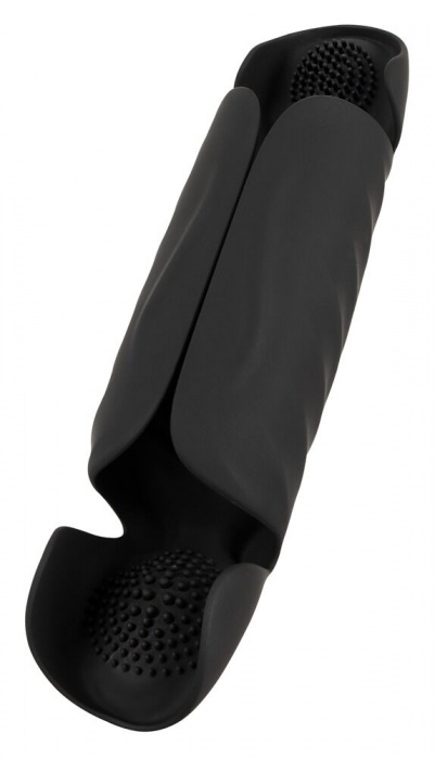 Черный вибромастурбатор с трехточечной стимуляцией Penis Trainer with 3 Point Stimulation - Orion - в Нефтекамске купить с доставкой