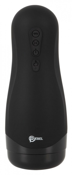 Черный вибромастурбатор с подогревом Masturbator with 3 Functions - Orion - в Нефтекамске купить с доставкой