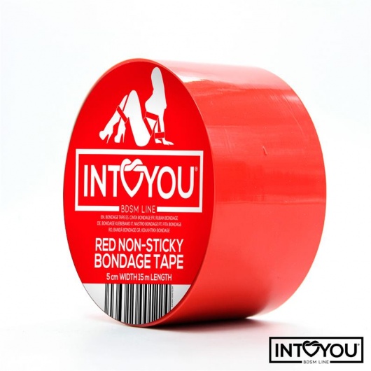 Красный скотч для фиксации Non-Sticky Bondage Tape - 15 м. - Intoyou - купить с доставкой в Нефтекамске
