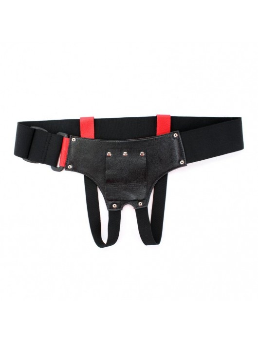 Красные трусики со штырьком для насадки - БДСМ Арсенал - купить с доставкой в Нефтекамске